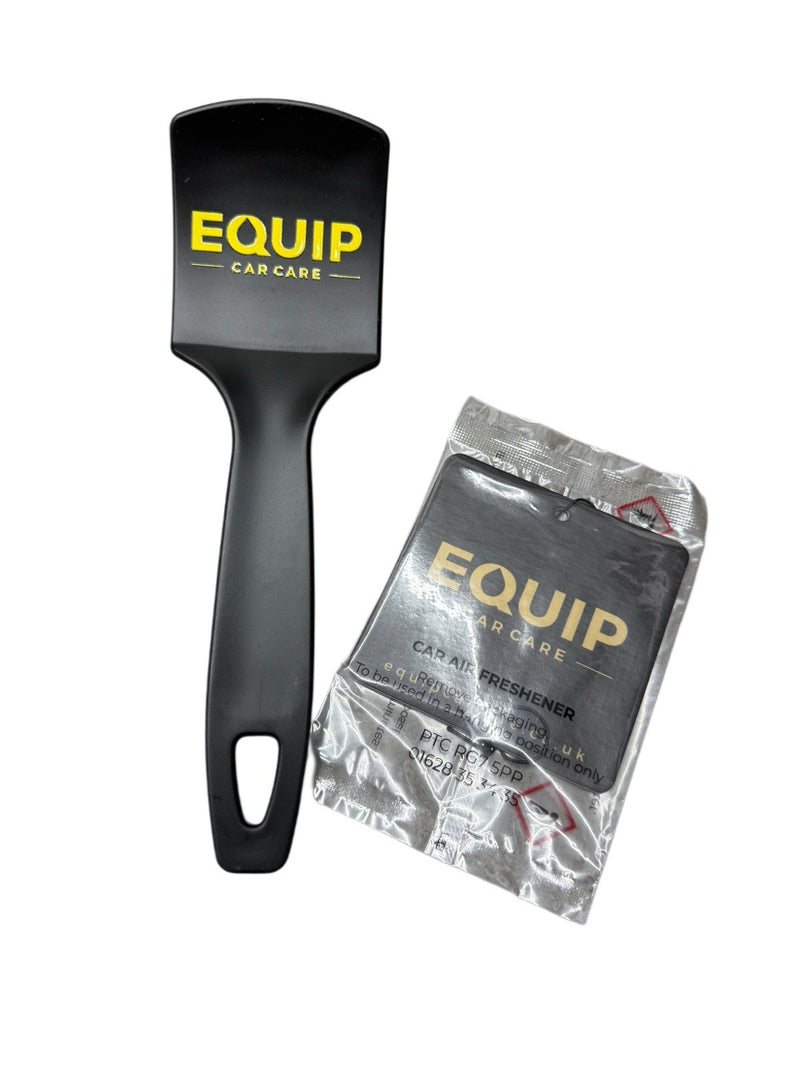 Load image into Gallery viewer, EQUIP TYRE BRUSH, STIFF SCRUBBING BRUSH AND FREE AIR FRESHENER
