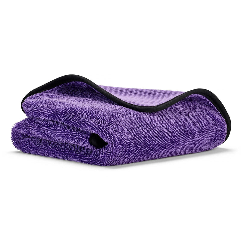 Load image into Gallery viewer, Auto Essentials 800GSM XXL Car Drying Towel 70x90cm Purple Microfibre Twist Loop
