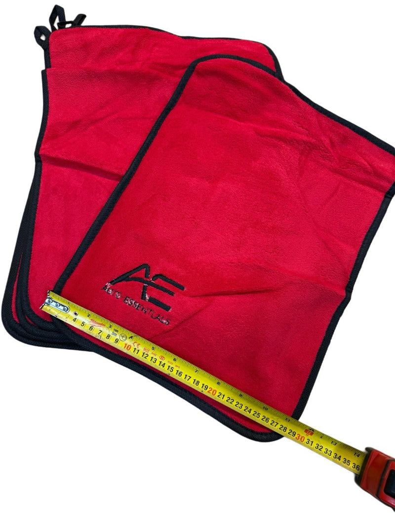 Load image into Gallery viewer, 10-Pack Microfibre Cleaning Cloths RED Double Sided Auto Essentials
