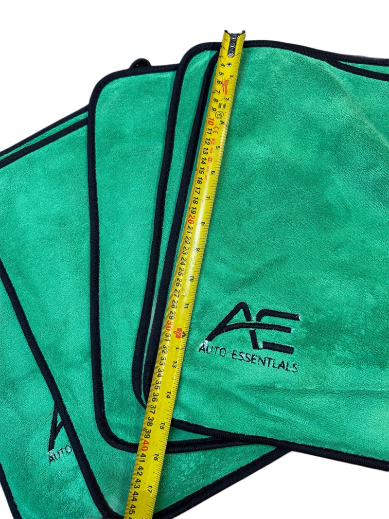 Load image into Gallery viewer, 10-Pack Microfibre Cleaning Cloths GREEN Double Sided Auto Essentials
