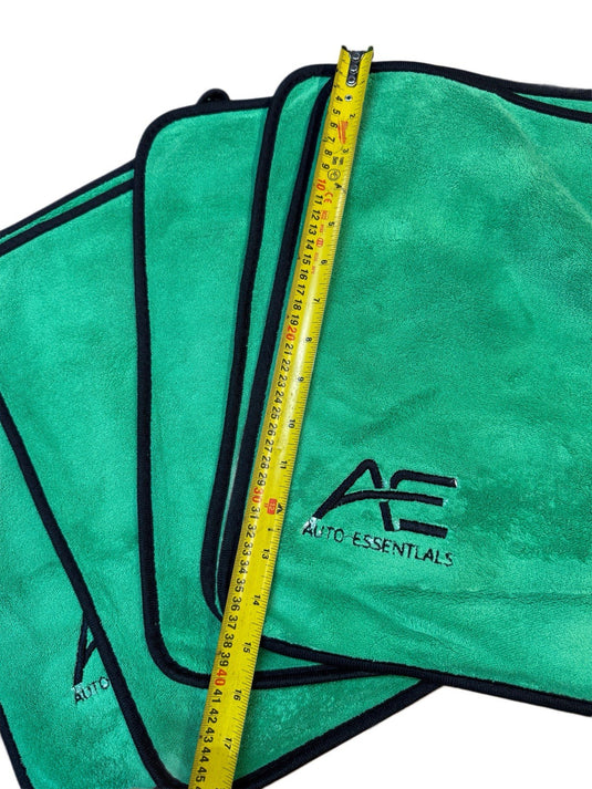 10-Pack Microfibre Cleaning Cloths GREEN Double Sided Auto Essentials