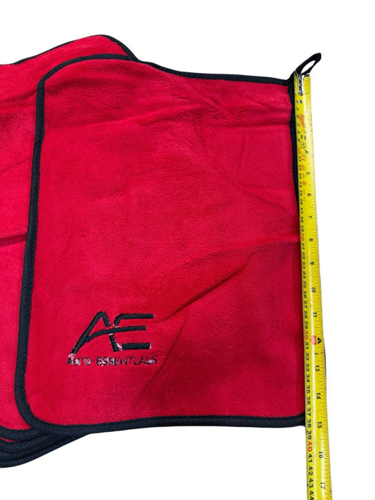 10-Pack Microfibre Cleaning Cloths RED Double Sided Auto Essentials