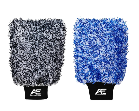 TWO CAR WASH MITTS Auto Essentials Premium Wash Mitts 2 Pack