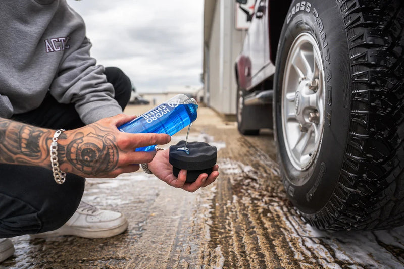 Load image into Gallery viewer, CAR AND VEHICLE TYRE AND TRIM SHINE - HYDRO - FREE APPLICATOR
