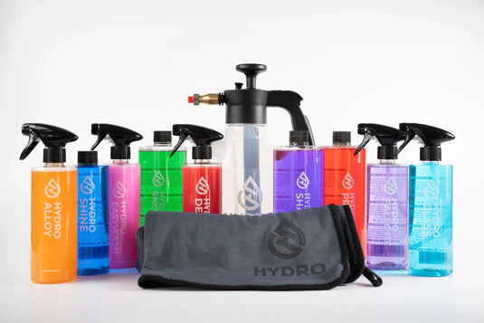 CAR, CARAVAN, MOTOR HOME AND BIKE CLEANING KIT - SNOW FOAM, PRE WASH AND SPRAYS