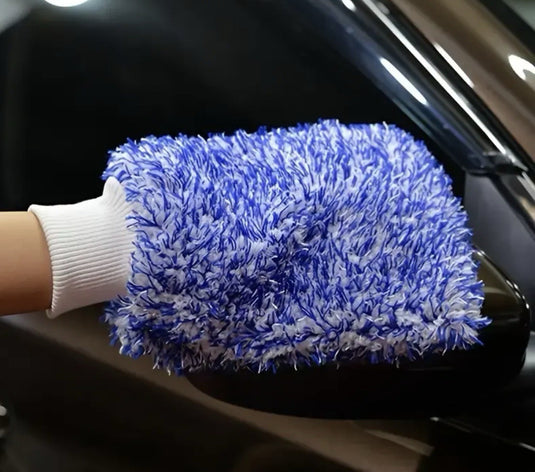 Car Wash Mitt Glove Luxury Microfibre Washing Detailing - DANS DETAILING