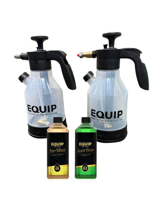 EQUIP PRE WASH, SNOW FOAM AND 2 SPRAY BOTTLE BUNDLE
