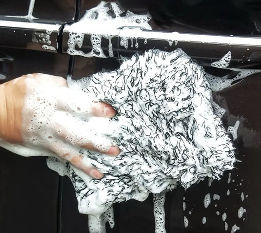 Car Cleaning Sponge Microfibre Pad Washing super Soft - DANS DETAILING