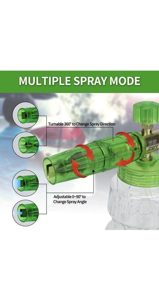 SNOW FOAM BOTTLE LANCE BLASTER BOTTLE - WIDE BOTTLE 1L - QUICK RELEASE FREE MITT