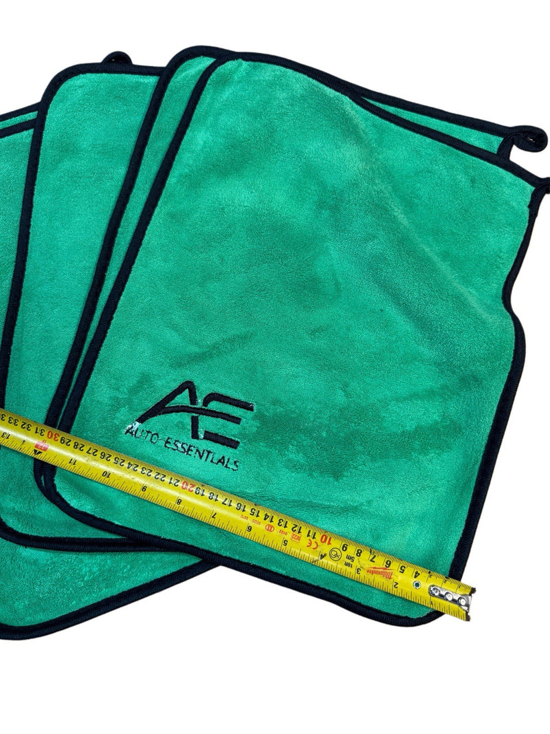 Load image into Gallery viewer, 10-Pack Microfibre Cleaning Cloths GREEN Double Sided Auto Essentials
