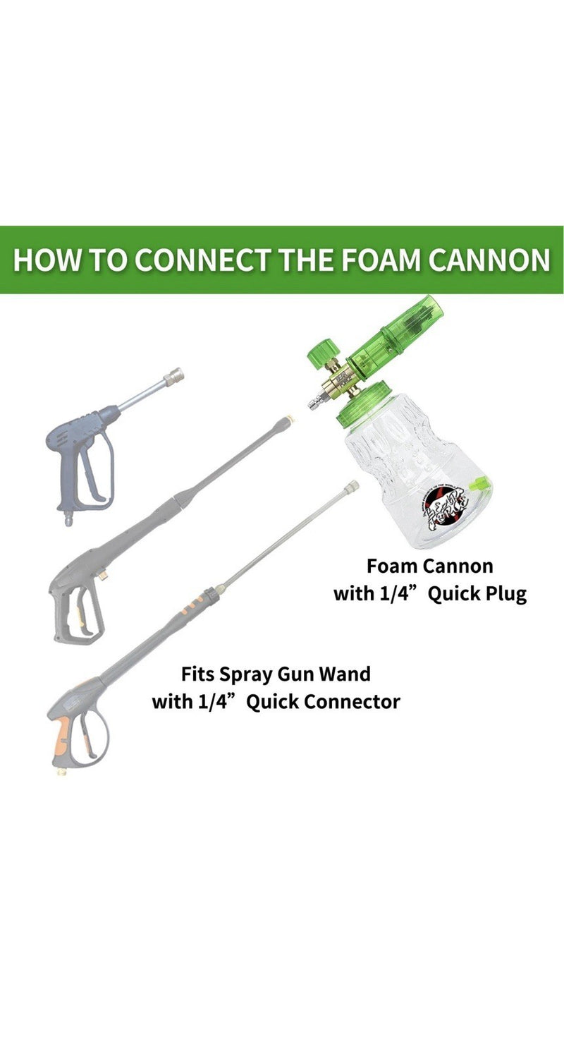 Load image into Gallery viewer, SNOW FOAM BOTTLE LANCE BLASTER BOTTLE - WIDE BOTTLE 1L - QUICK RELEASE FREE MITT
