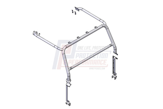 PANDP 90 / 110 / 130 65MM EXTERNAL WINDSCREEN HOOP AND SIDE RAILS LARGE TUBE