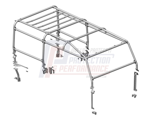 PANDP 110 STAION WAGON 83 - 2016 6 POINT FULL EXTERNAL ROLL CAGE