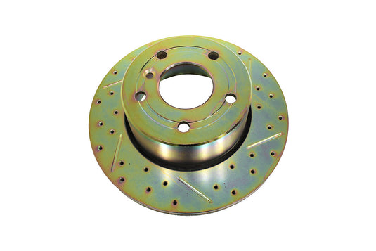 BRAKE DISC - FRONT - CROSS DRILL / GROOVED - DISCOVERY 2
