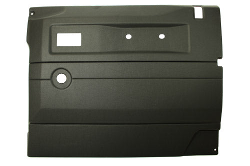 BLACK RIGHT HAND PUSH BUTTON FRONT DOOR CARD WITH MANUAL WINDOWS DEFENDER UPTO 2007