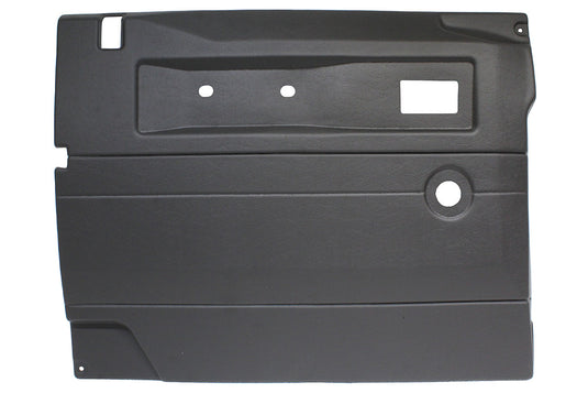 DARK GREY LEFT HAND PUSH BUTTON FRONT DOOR CARD WITH MANUAL WINDOWS DEFENDER UPTO 2007