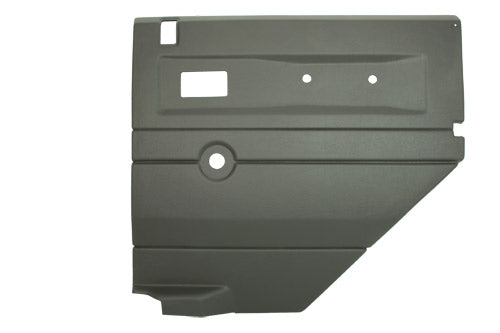 LGREY RIGHT HAND PUSH BUTTON REAR DOOR CARD WITH MANUAL WINDOWS DEFENDER UPTO 2007