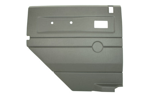 LGREY LEFT HAND PUSH BUTTON REAR DOOR CARD WITH ELECTRIC WINDOWS DEFENDER UPTO2007