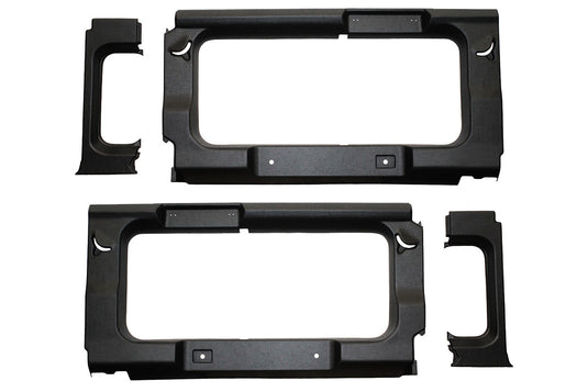 DEFENDER 110 STAION WAGON BLACK REAR WINDOW TRIM PANELS WITH WINDOWS