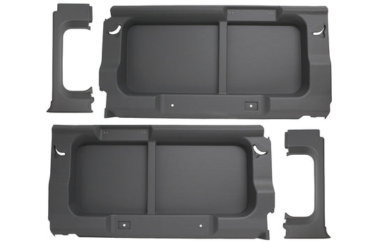 DEFENDER 110 COMMERCIAL DARK GREY REAR WINDOW TRIM PANELS WITHOUT WINDOWS