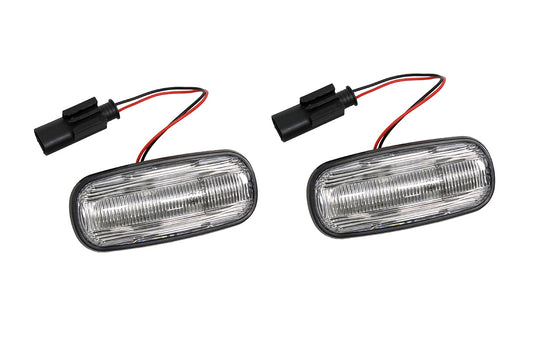 DYNAMIC LED DEFENDER SIDE REPEATER LAMPS - PAIR - CLEAR