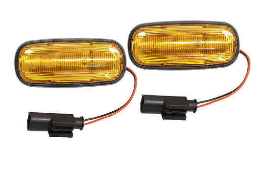DYNAMIC LED DEFENDER SIDE REPEATER LAMPS - PAIR - AMBER