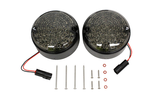 95MM SCROLLING STYLE LED DEFENDER REAR INDICATOR KIT - SMOKED