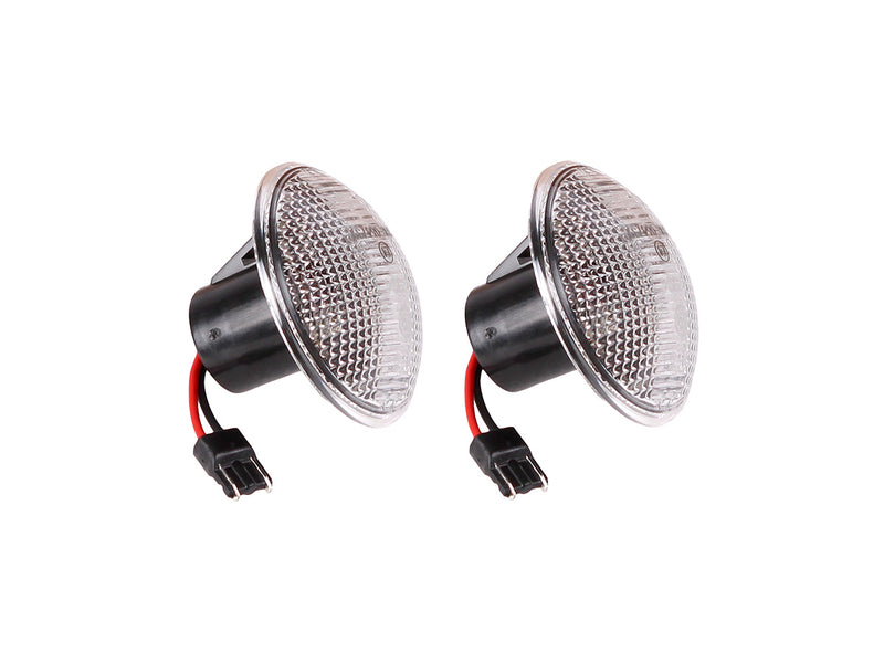 Load image into Gallery viewer, PAIR OF LED SEQUENTIAL SIDE REPEATER LAMPS CLEAR RANGE ROVER L322
