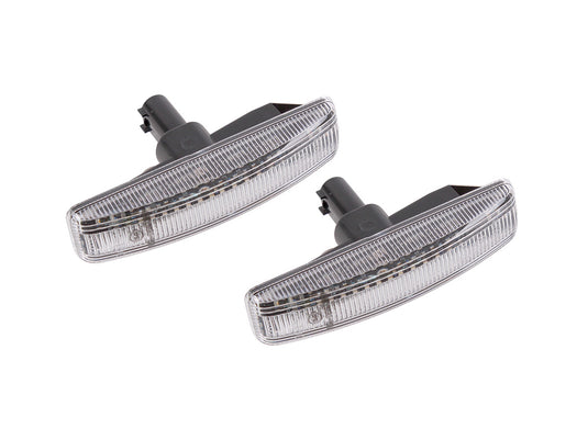 DISCOVERY 3 / DISCOVERY 4 - 2014 / FREELANDER 2 / RANGE ROVER SPORT 05 - 13 LED SEQUENTIAL SIDE REPEATER LAMPS CLEAR PAIR