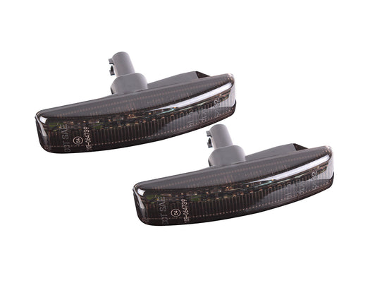 DISCOVERY 3 / DISCOVERY 4 - 2014 / FREELANDER 2 / RANGE ROVER SPORT 05 - 13 LED SEQUENTIAL SIDE REPEATER LAMPS SMOKED PAIR
