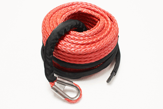 RED 27M X 10MM SYNTHETIC WINCH ROPE FOR TF3320 AND TF3301 WINCHES