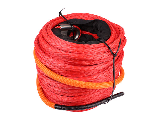 TERRAFIRMA 50M RED SYNTHETIC WINCH ROPE FOR THE TWIN MOTOR WINCH