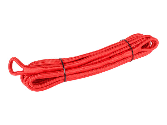 10m X 11mm RED SYNTHETIC WINCH EXTENSION ROPE