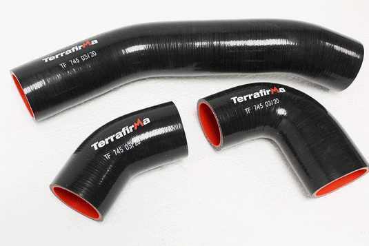 TERRAFIRMA SILICONE INTERCOOLER HOSE KIT BLACK 90 / 110 / 130 Td4 2.2