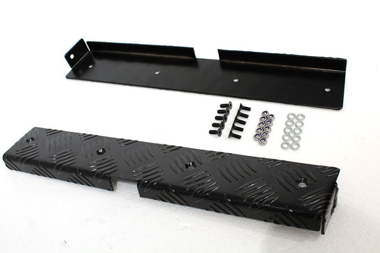 REAR CORNER CHEQUER PLATE KIT - BLACK - 110 DEFENDER 2007 ON