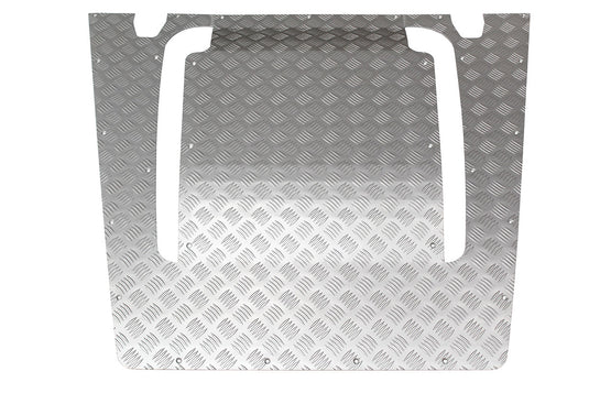 BONNET CHEQUER PLATE - SILVER - ALL DEFENDER 2007 ON