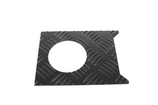 FUEL FILLER SURROUND CHEQUER PLATE - BLACK - PRE - TD5