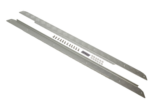 QUADRANT CHEQUER PLATE PAIR - BLACK - 110 DEFENDER S / WAGON ONLY