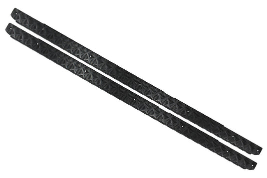 SIDE SILLS CHEQUER PLATE - BLACK - DEFENDER 110 STATION WAGON