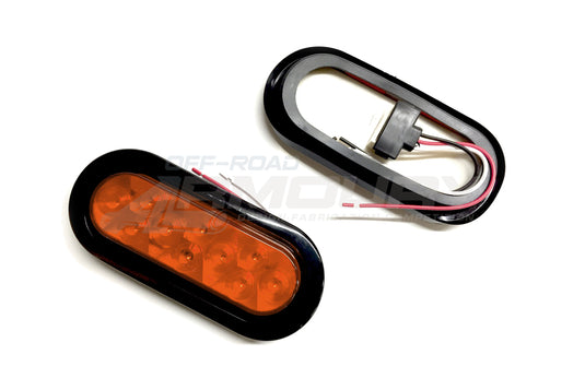 Oval 6 INCH LED AMBER Tail Light